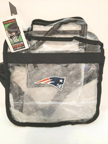 New England Patriots Clear Stadium Approved Bag  Crossbody NFL    NEW    2745 Cover