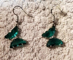 NEW Turquoise Butterfly Earrings - Picture 1 of 3