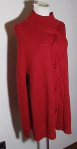 Chico's ZENERGY by Chico's Red Long Poncho Sweater Size S/M - Picture 1 of 6