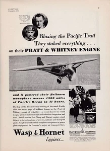 1931 Pratt & Whitney Aircraft Engines Ad 10/24/2024j - Picture 1 of 1