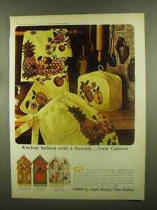 1965 Cannon Serviettes de cuisine Annonce - Fruits de plantation