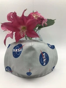 NUEVO Hecho a mano Adulto Hombres Mujeres Tela Cubierta Facial Máscara 100% Algodón Nariz Alambre NASA - Imagen 1 de 5