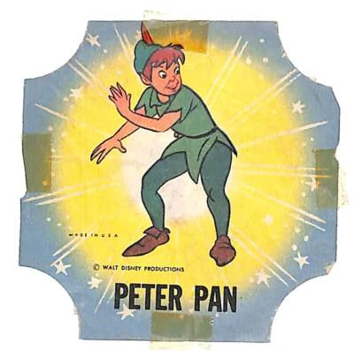 Etiqueta final de pan Peter Pan Walt Disney años 50  Foto 1 de 2