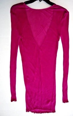 Intimately Free People OB1934629 Mujer Talla S Fucsia Pura Suerte L/S Noche $88 Foto 1 de 4