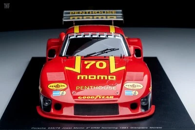 1/18 Spark Porsche 935/78 MOMO #70 NORISRING 1981-18S055*DEFECT AS IS - Immagine 1 di 4