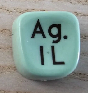 Genuine Original Hermes Baby 3000 Typewriter Key - AG IL  \  FREE SHIPPING - Picture 1 of 2