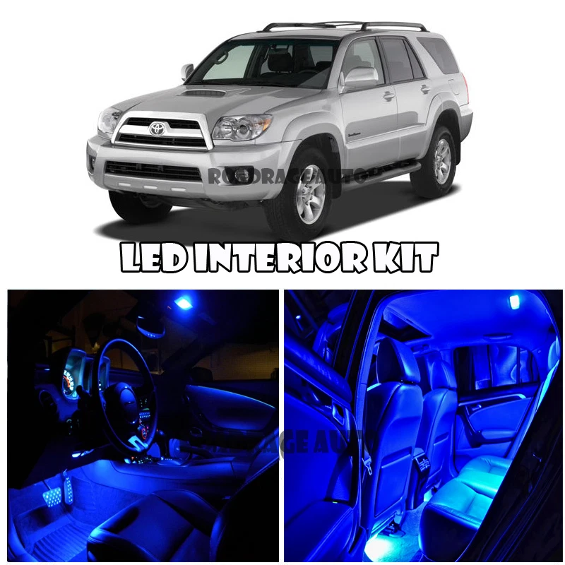 Para 02-09 Toyota 4Runner 4 Runner Azul LED Xenón Interior Kit Espejo Tocador LED Foto 1 de 1