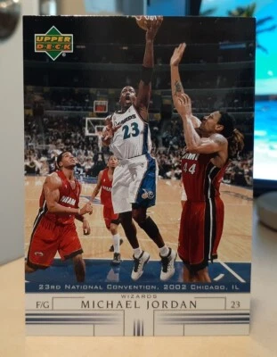 2002 MICHAEL JORDAN Upper Deck Spokesmen Set National Convention #N-15 TAR HEELS - Image 1 of 2