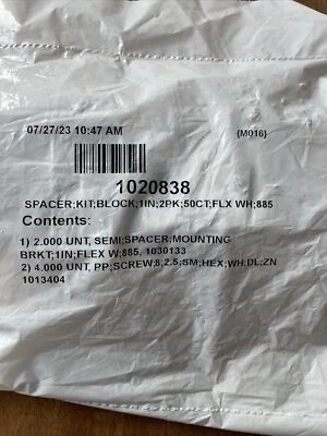 HUNTER DOUGLAS SOPORTE RIEL COMÚN ESPACIADOR BLOQUE CUÑA P/N 1020838 Foto 1 de 2