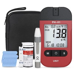 Medidor de prueba de hemoglobina URIT 50 tiras reactivas de hemoglobina prueba casera lhh - Imagen 1 de 6