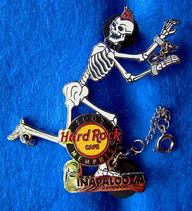 MEMPHIS MOHAWK BONDAGE ESPOSAS ESQUELETO PINAPALOOZA 2007 Hard Rock Café PIN LE - Imagen 1 de 1