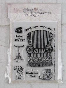 Crafty Secrets Clear Art Stamps Take it Easy SS26 - Picture 1 of 2
