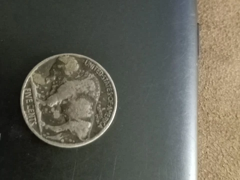 1935P Buffalo Nickel Defective Die & Planchet Cover