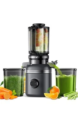 Máquina exprimidora de prensa en frío conducto de alimentación grande silencioso fácil limpieza alto rendimiento de jugo Foto 1 de 4