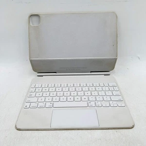 Apple Magic Keyboard for iPad Pro 11" Keyboard Folio Case White A2261 - Stained - Picture 1 of 9