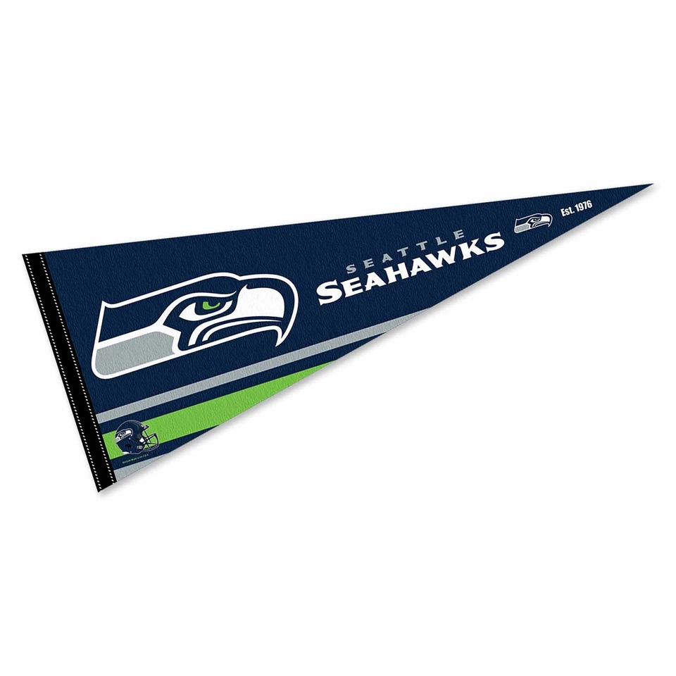 Seattle Seahawks NFL Wincraft Pennant Flag Made In USA
