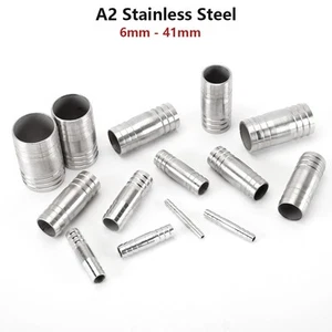 CONECTOR DE PÚAS DE MANGUERA RECTA DE ACERO INOXIDABLE TUBO DE TUBERÍA DE AGUA COMBUSTIBLE DE AIRE - Imagen 1 de 25