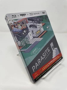 PARASITE 4K UHD Blu-ray DVD Steelbook, French Import THE JOKERS, Debossed, RARE! - Imagen 1 de 6
