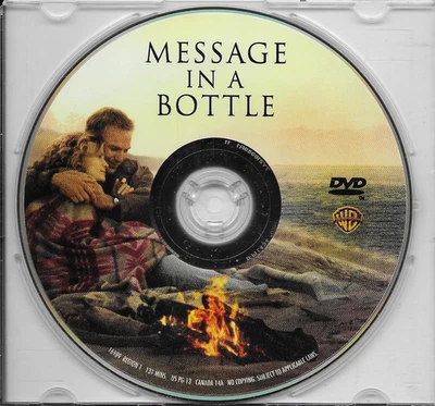 Message in a Bottle Standard Edition 1999 DVD Like New DISC ONLY - Image 1 of 2