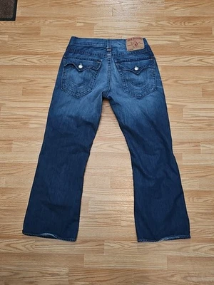 Vintage True Religion Billy World Tour Boot Cut Denim Jeans Size 34x29 USA Made - Image 1 of 4