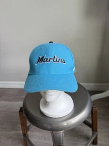 Florida Marlins Nike Classic 99 Swoosh Flex Dri-Fit Blue Fitted Hat MLB NWT OSFA - Picture 1 of 6