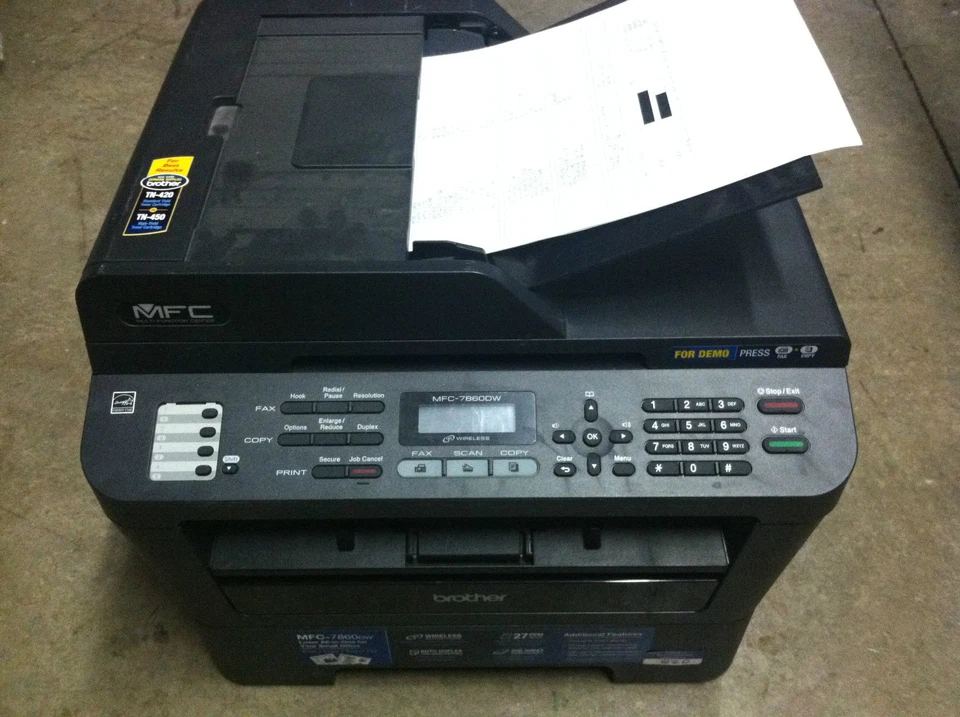 BROTHER MFC-7860DW Wireless All-In-One Laser Printer Copier FAX 15k pages! - Image 1 of 1