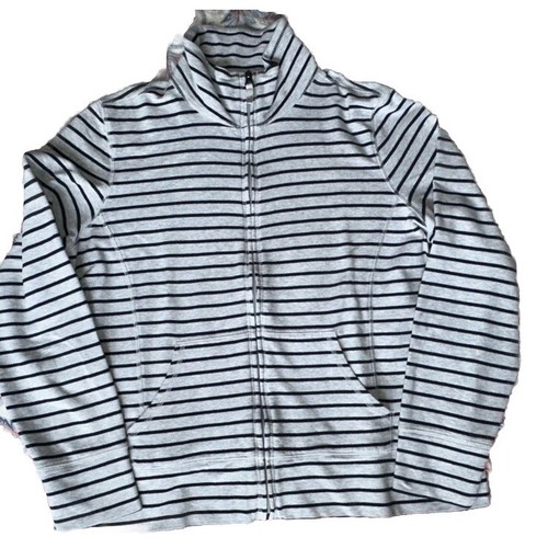 VETEMENTS Giacca L.L.Bean a righe full zip finto collo leggera L Petite