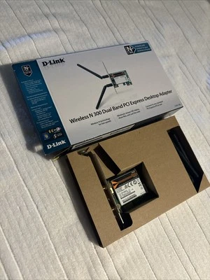 D-Link DWA-548 Wireless WiFi 300Mbps B/G/N PCI Express Desktop Adapter - Image 1 of 4