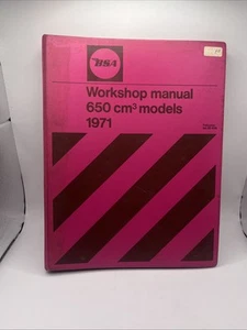 BSA Workshop Manual 650cm3 Models 1971 Ref 00-4189 - Picture 1 of 7