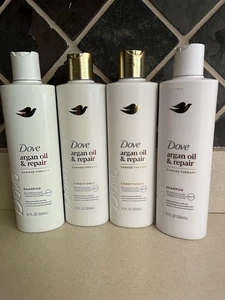Menge 4 Dove Arganöl & Reparatur, Damage Therapy Shampoo & Conditioner, 12 fl oz - Bild 1 von 2