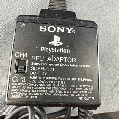 Адаптер OEM Sony PlayStation RFU SCPH-1121 5 В и шнур питания - протестирован - Изображение 1 из 4