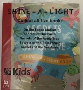 Chick-fil-A Promo Kid's Meal Shine-a-Light Book "Secrets of the Seashore" NEW - Picture 1 of 2