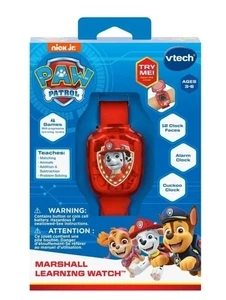 VTech Paw Patrol MARSHALL Learning Watch Red Diff Faces Timing Tools Mini Games - Picture 1 of 6
