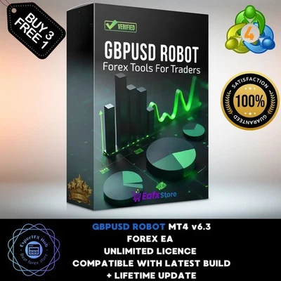 GBPUSD Robot MT4 Metatrader Forex EA Expert Advisor unlimited licence v6.3 - Image 1 of 4
