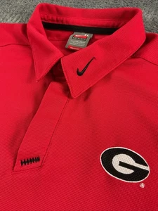 Georgia Bulldogs Polo Uomo Extra Large Nike Golf Casual Elasticizzata Nike Fit - Foto 1 di 16