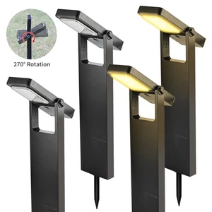 Solar Gartenleuchten für Außen 4Stück Einstellbarer Neigungswinkel Solarleuchten - Bild 1 von 18