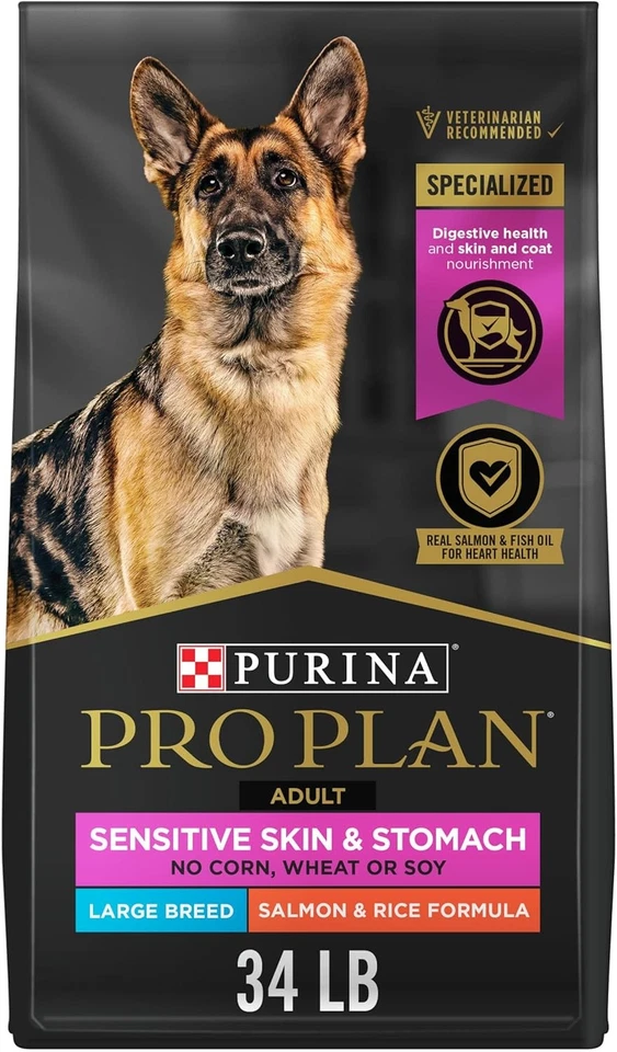 Purina Pro Plan Sensitive Skin and Stomach Dog Food 34 Pound (Pack of 1)  - Image 1 of 4