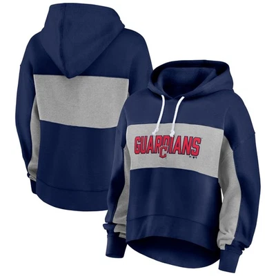 Women's Fanatics Navy Cleveland Guardians Filled Stat Sheet Pullover Hoodie - Image 1 of 4