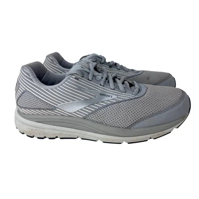 Zapatos para correr Brooks Addiction Walker para mujer 10,5B gris gamuza superior 1203081B007 Foto 1 de 4