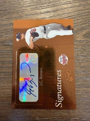 2003 Leaf #4 J.C. Romero Clubhouse Signatures Bronze - Image 1 of 2