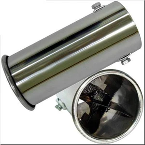 CAR GALVANIZED IRON EXHAUST TAILPIPE TIPS Suit tailpipe size 25-61mm B636 - Picture 1 of 3