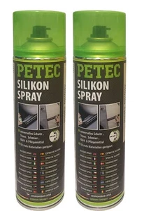 2 x PETEC Silikonpflegespray, Silikonspray, Silikon Pflege Spray, Gummispray - Picture 1 of 5
