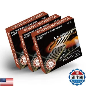 MUSCELL Mandolin Strings, Handmade Phosphor Bronze 8-String Mandolin Strings - Picture 1 of 3