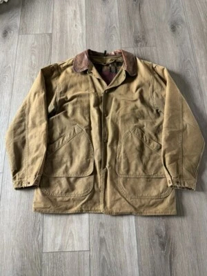 Vintage Woolrich Jacket Mens L Brown Aztec Blanket Wool Coat Made In USA 90s - Image 1 of 4