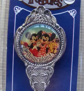 Rare VTG Disneyland Silverplated Spoon Disneyland Mickey Minnie Mouse w Case - Picture 1 of 5