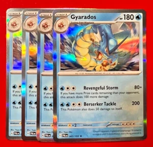 4x Gyarados 043/193 Pokémon Paldea Evolved TCG NM Playset Holo Rare - Picture 1 of 1