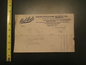 Bel Isle Foley Williams Supply Sewing Machines Phonographs 1921 Letterhead 344 - Picture 1 of 1