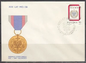 Poland Scott 2051 FDC - Civic Militia, 30th Anniv. - Picture 1 of 1