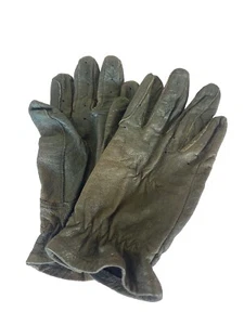 Childrens Brown Leather Showing Gloves size 3/4 - Picture 1 of 5