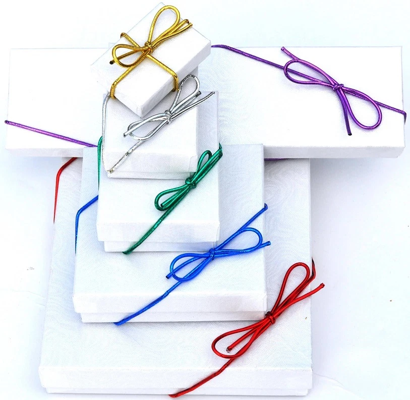 50 piezas Lazos Elásticos Metálicos Envoltura de Regalo Cordón Elástico con Lazo ~ COLOR y 6" a 22" Foto 1 de 1